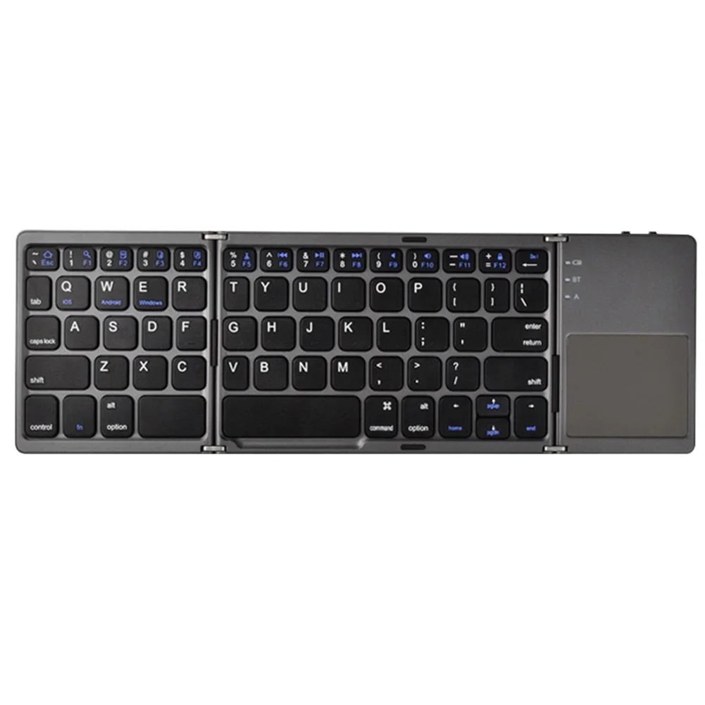 

Portable Folding Bluetooth Mini Keyboard Foldable Wireless Touchpad Keyboard DQ-Drop