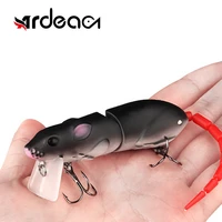 ardea rat bait black minnow hard platic mouse lure 15g crankbait jointde artificial swimbait pike bass fishing tackle