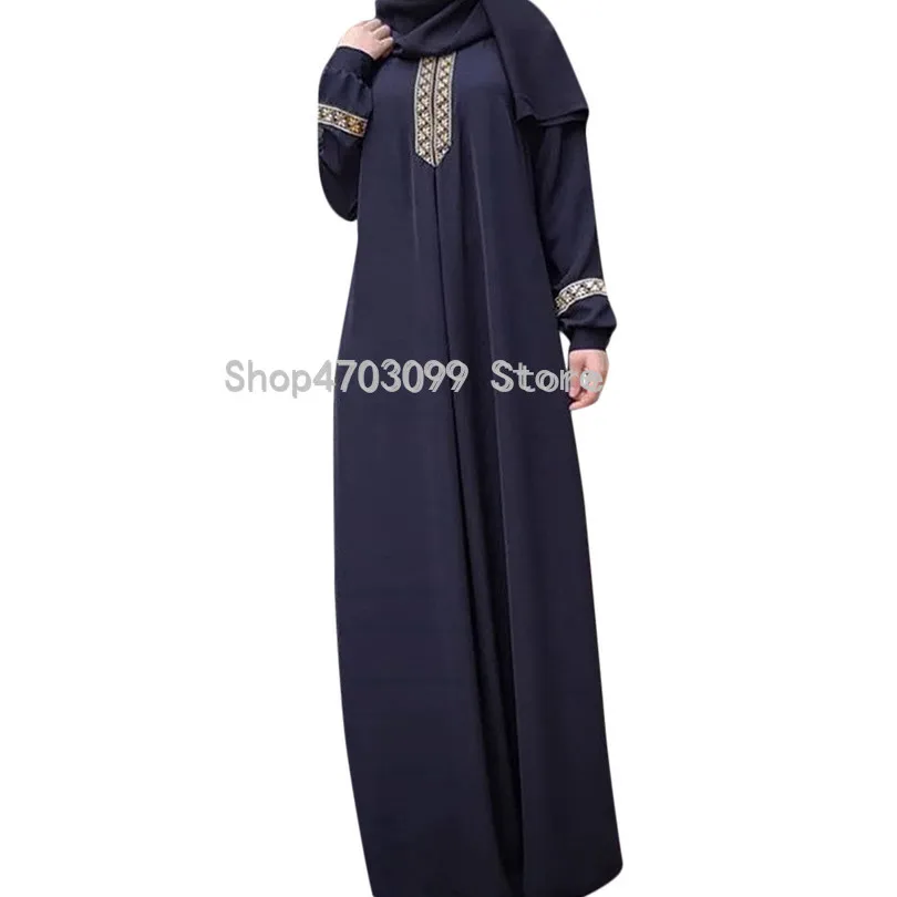 Women Plus Size Print  Muslim Maxi Dress Casual Kaftan Long Dress woman party night Vestidos Hot Sale High Quality