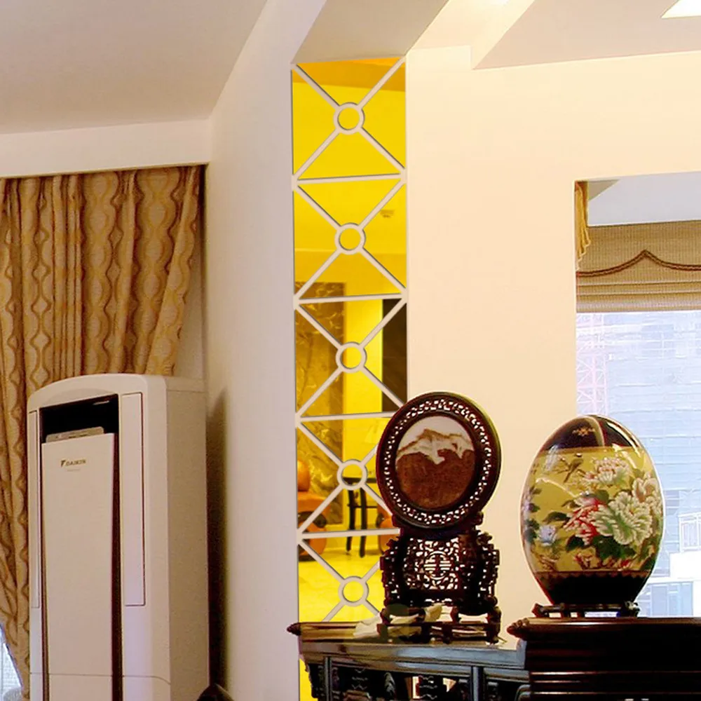 #38 комната Декор Современный столб дверь саркер зеркало стиль Съемная Наклейка