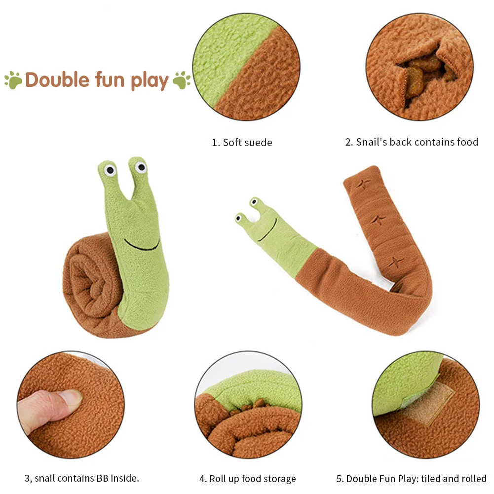 Образовательные медленно Еда обучение в форме улитки флис мягкий ПЭТ