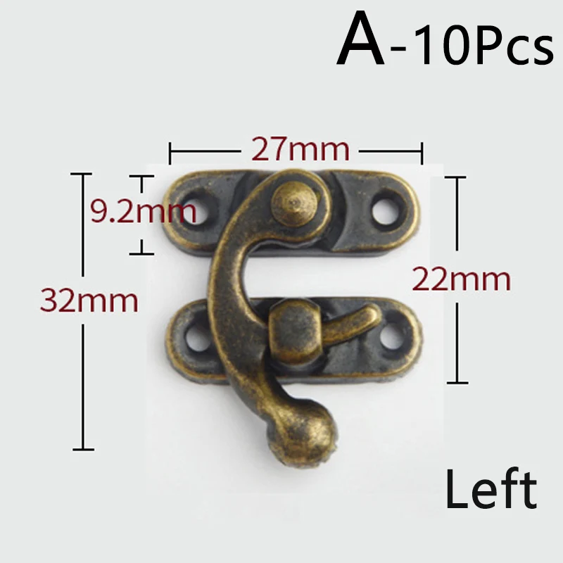 Бронзовая железная застежка защелка для коробки замок защелки подарочные