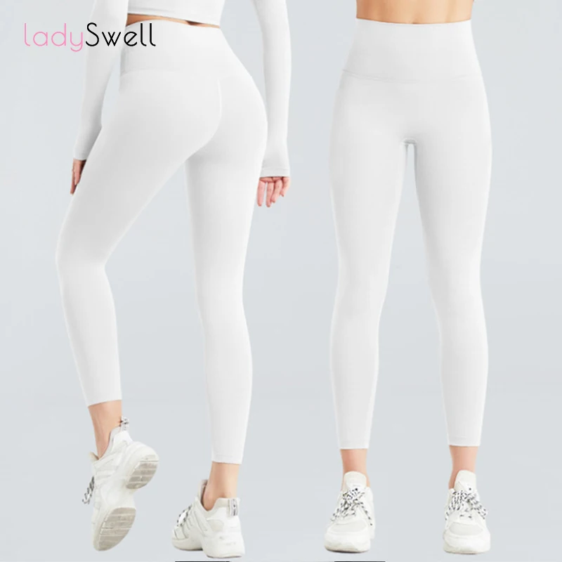 

LadySwell Seamless Leggings Fitness Women Yoga Full Length Sport Pants High Waist Push Up Elastic Gym Joggings