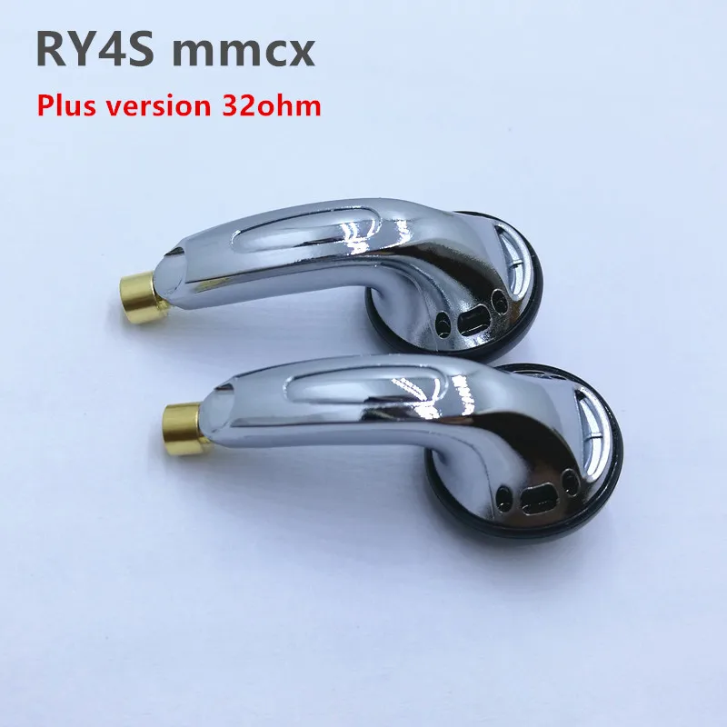 RY4S mmcx интерфейс вкладыши 15 мм качество музыки звук HIFI наушники(MX500 стиль наушников) 3,5 мм 300ohm - Цвет: RY4S Silver mmcxplus