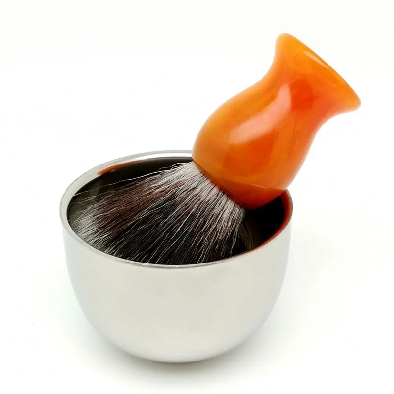 TEYO Synthetic Shaving Brush and Shaving Bowl Set Perfect for Wet Shave Soap