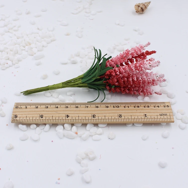 10 головок Искусственные цветы лаванды DIY свадебный веночек Гирлянда для дома и