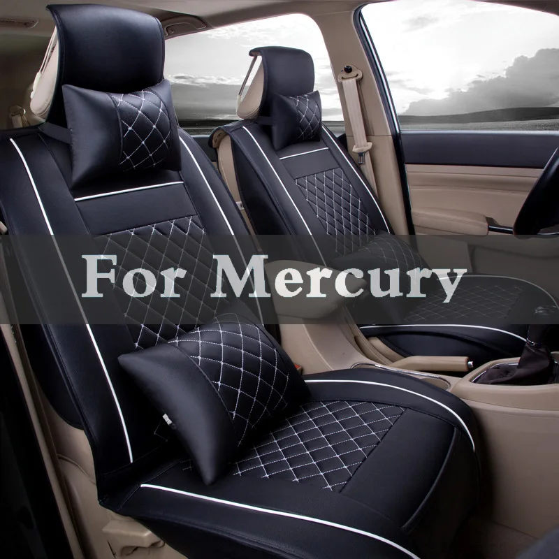 

Anti Dirty Pad Auto Special Pu Leather Car Seats Covers Protector Styling Set For Mercury Grand Marquis Mariner Milan Montego