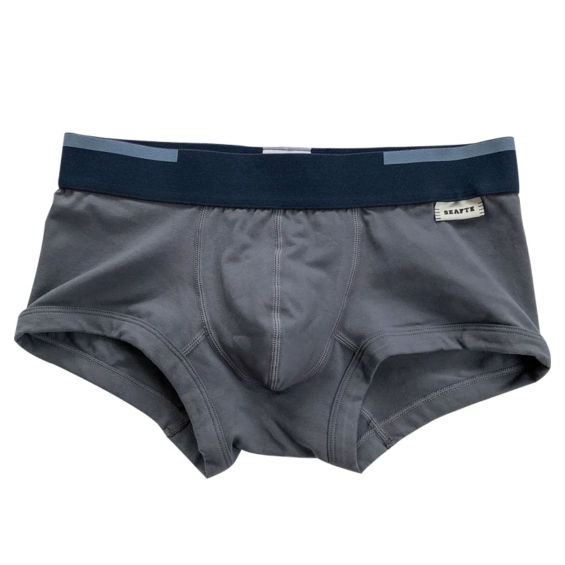 3 Pieces Mens Boxer Shorts Solid Color Cotton Mens Underwear Boxer Summer Mid Waist Underpants Breathable Men's Panties 2020 New