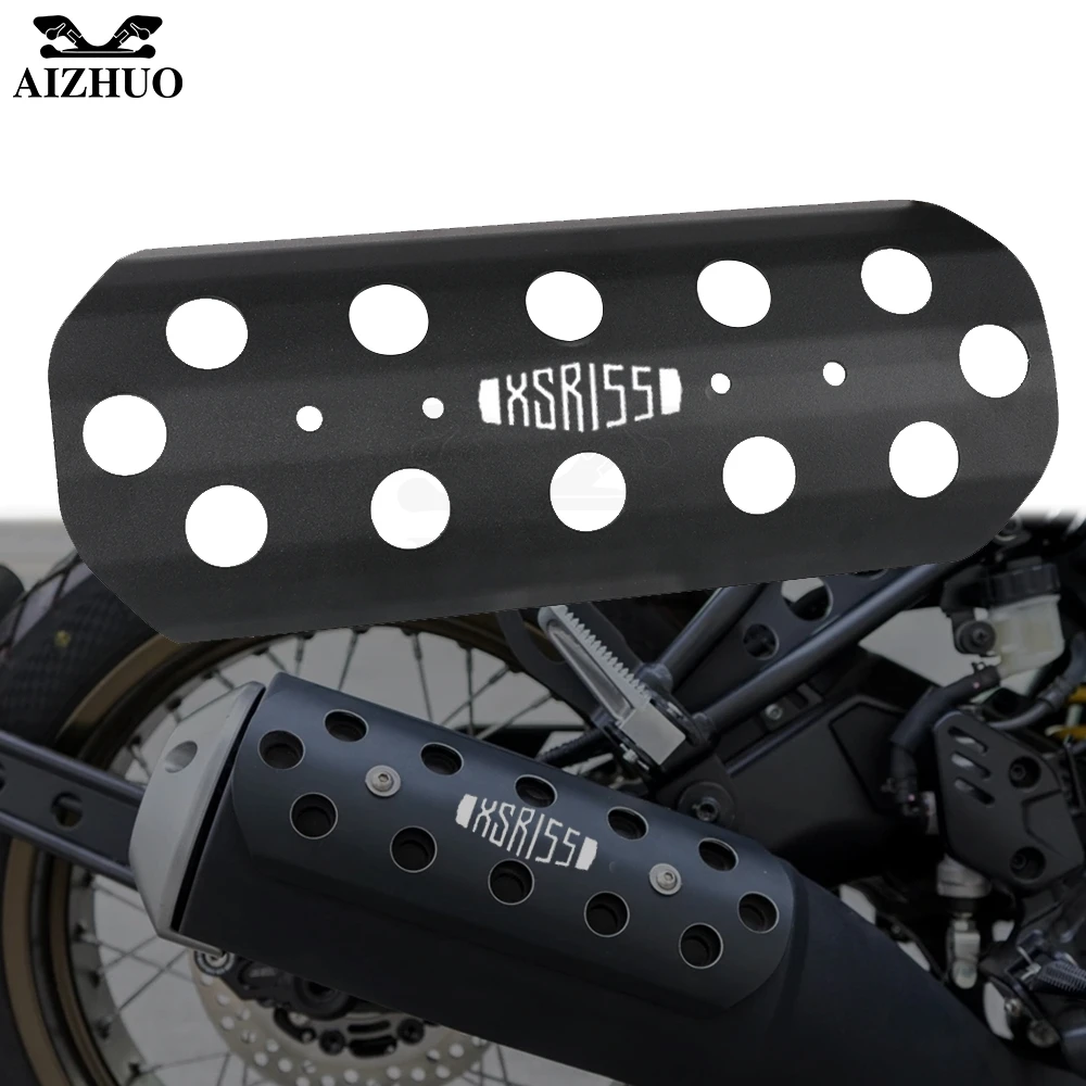 

XSR155 Logo Motorcycle Exhaust Pipe Decorative Cover Piece Protection Block FOR YAMAHA XSR 155 XSR155 2019-2020 Aluminum Parts