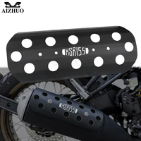 xsr155 logo motorcycle exhaust pipe decorative cover piece protection block for yamaha xsr 155 xsr155 2019 2020 aluminum parts