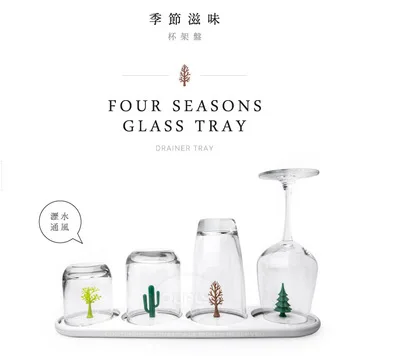 Бокалы с рисунком животного рай яркие бокалы для красного вина|Винные шкафы| |