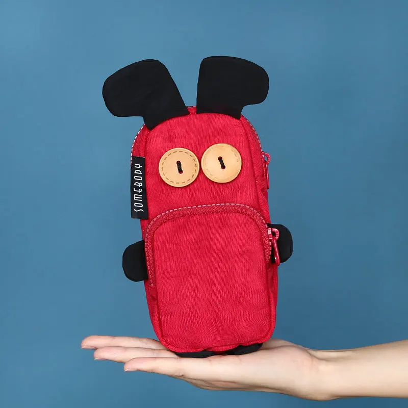 somebody patch toy pen bag pencil case cartoon cute rabbit wallet storage pouch for stationery phone school supplies a6364 free global shipping