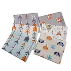 Ткань хлопковая для шитья и лоскутов, с мультяшным принтом