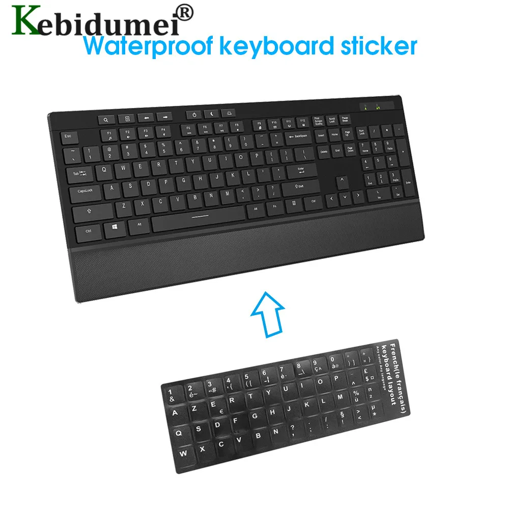 

Russian Keyboard Covers Waterproof French Russian Spanish Arabic Sticker For Notebook Computer Desktop Keyboard Covers