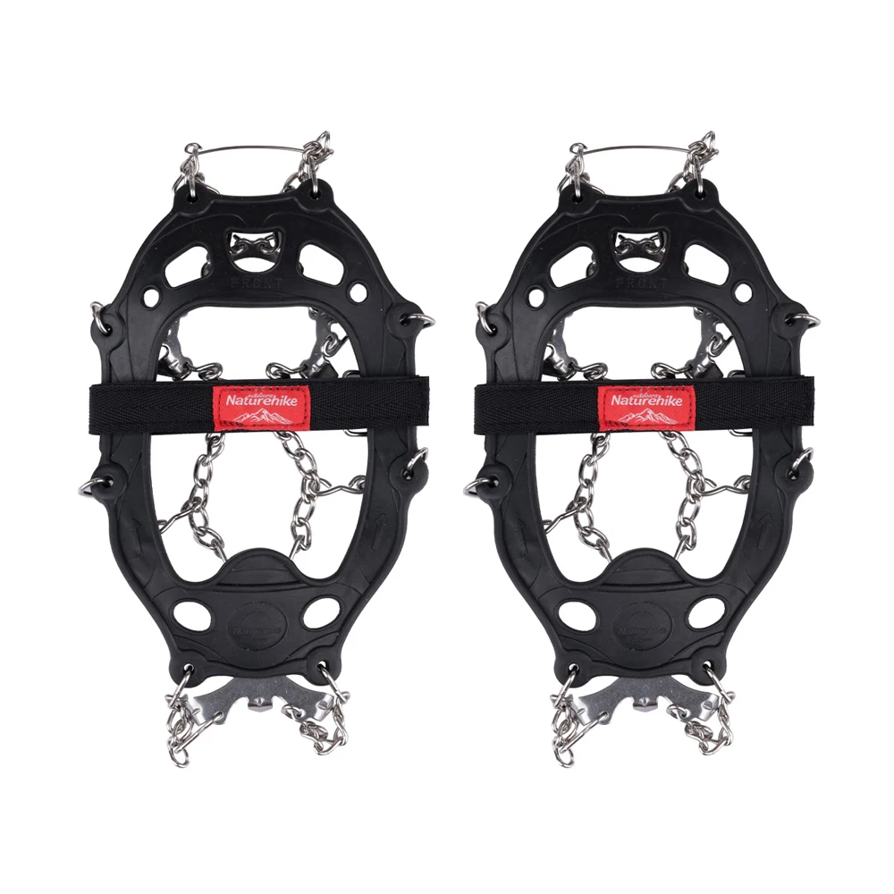 Hot New Naturehike 1 Pair Antiskid Outdoor Climbing Crampons Winter Walk 19 Teeth Ice Gripper Snowshoes Manganese steel Slip Sho | Спорт и