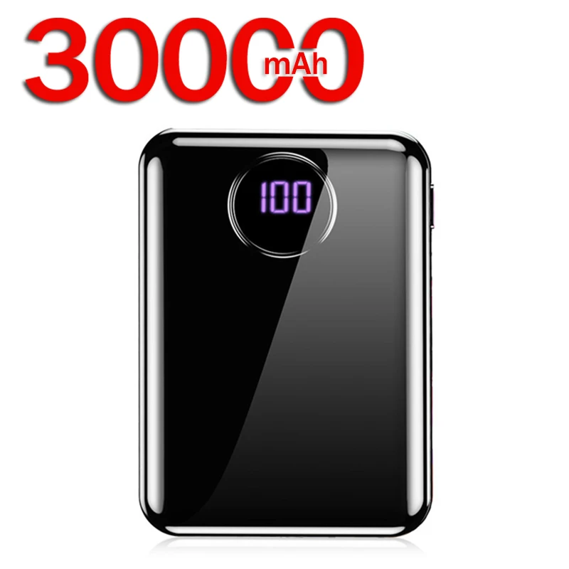 30000mAh внешний аккумулятор большая емкость портативное зарядное устройство для