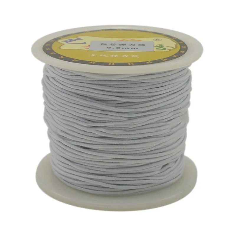 0 8 мм круглая эластичная нить для бусин нейлоновая растягивающаяся
