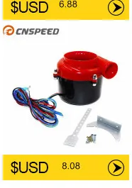 CNSPEED Универсальный электронный турбо предохранительный клапан автомобиля поддельные дампа клапан аналоговый звук BOV YC100387