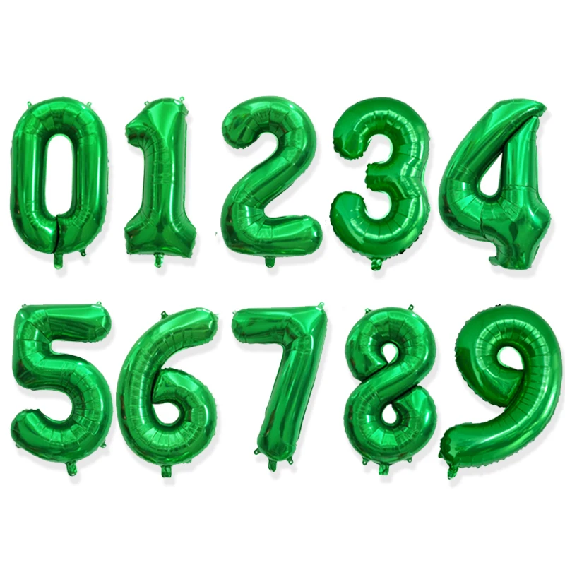 

16/30 Inch 1st Foil Ballons Decoration Happy Birthday Banner Helium Number Balloon Baby Shower Wedding Rose Gold Party Supplies