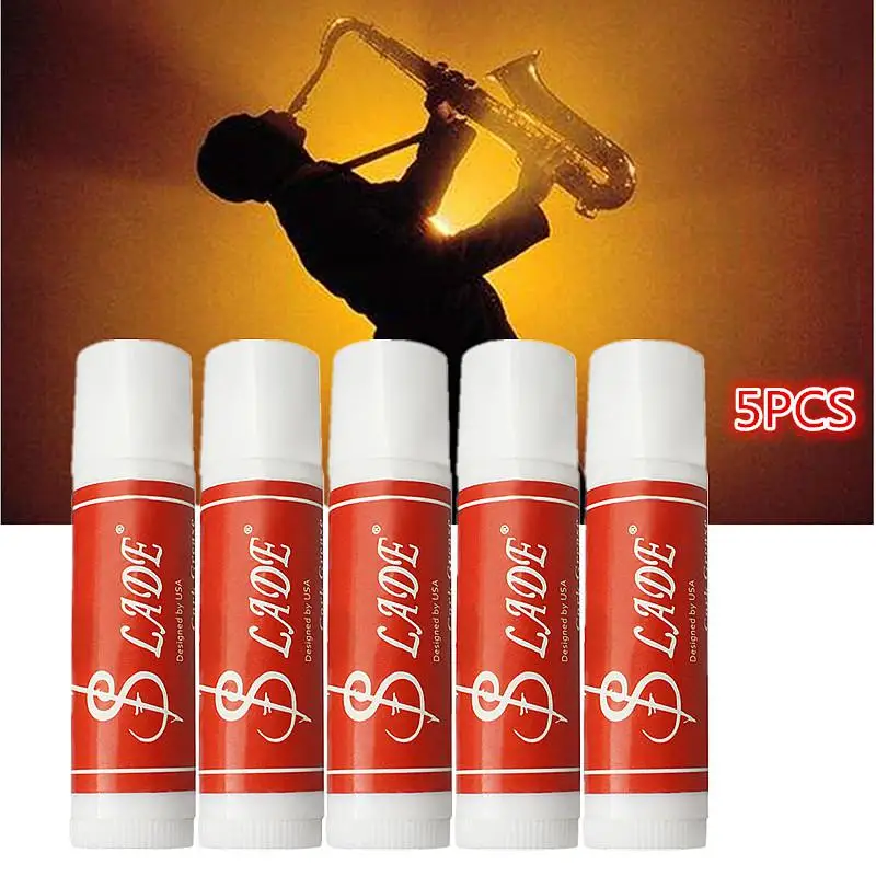 

5Pcs Premium Cork Grease Delicate Smooth Waterproof for Clarinet Saxophone Oboe Flute Wind Instruments Parts & Accessory