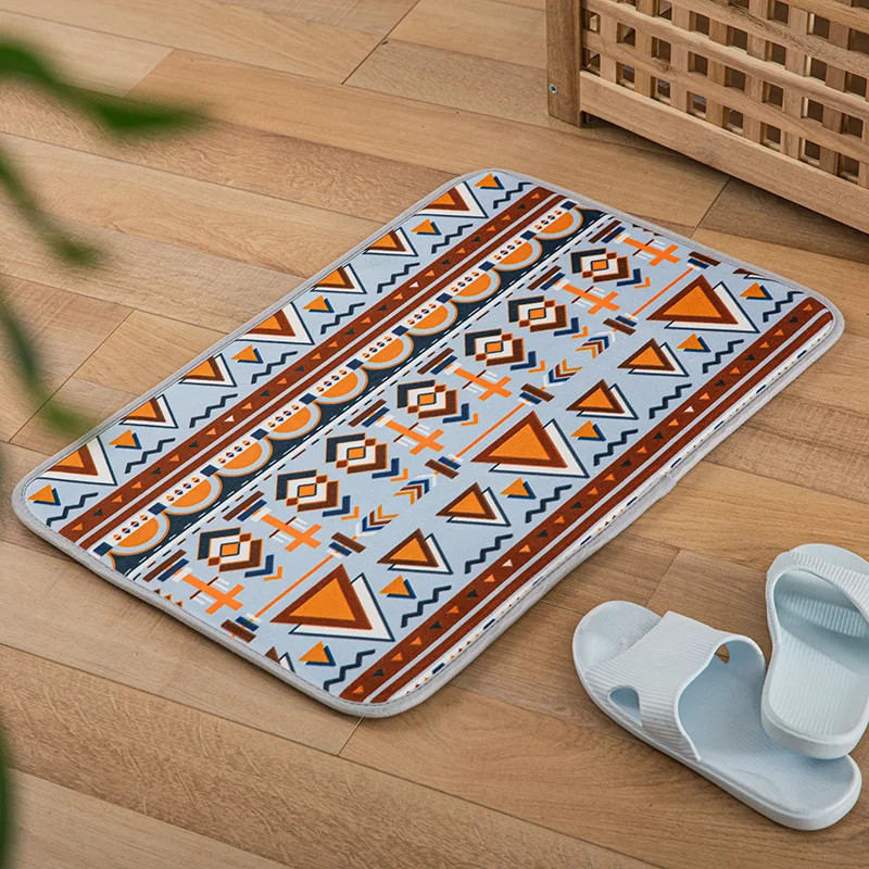 

Entrance Mat Door Carpet Home Kitchen Bathroom Anti-Slip Mat Bathroom Absorbent Foot Pad Outdoor Rugs Geometric carpet