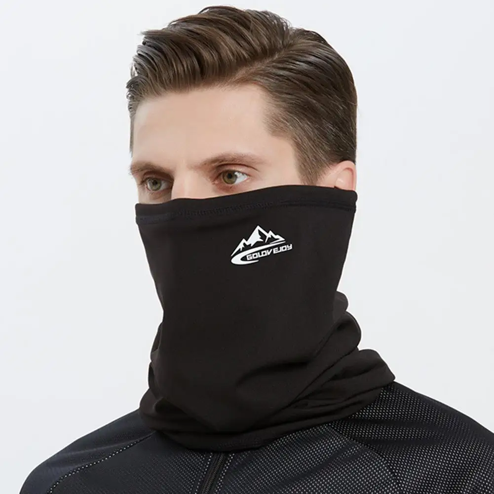 

Adjustable Warm Neck Gaiter For Motorcycle Soft Face Covering Scarf Cycling Breathable Bandana Face Shield Black Masks Balaclava