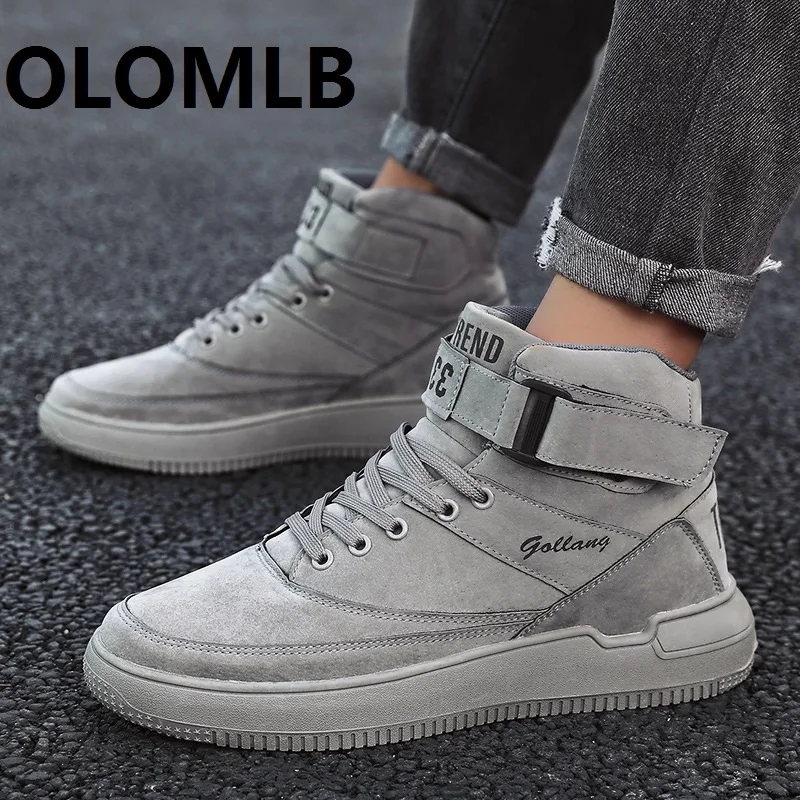 

New Leather Men Casual Shoes Boots Sneakers Tennis Adult Footwear Outdoor running travel shoes erkek ayakkabi