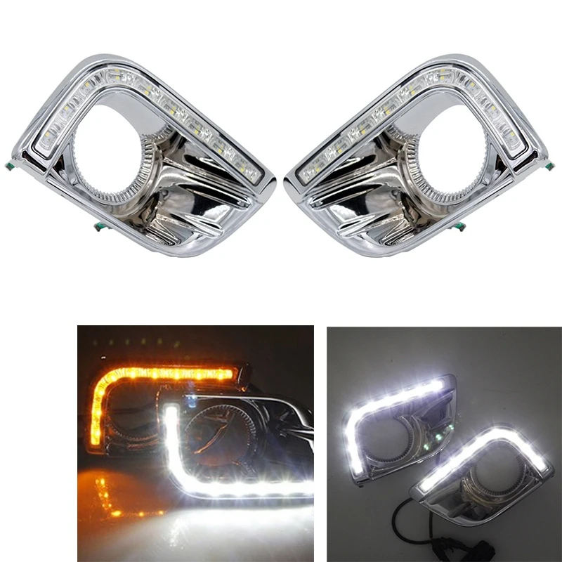 

Для Toyota Prado 150 Fj150 Lc150 2010-2013 Land Cruiser светодиодные дневные ходовые огни Drl Противотуманные фары