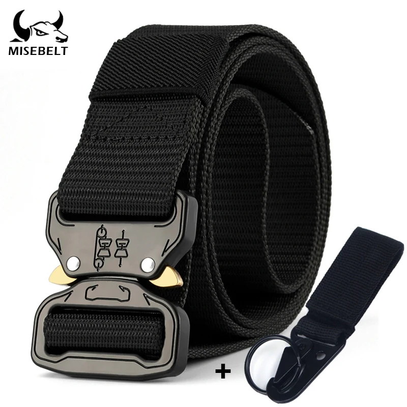 Классический военный тактический ремень из полиамида быстросъемный с пряжкой