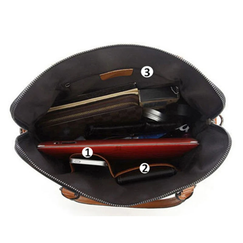 Портфель женский из натуральной кожи сумка-тоут для ноутбука в деловом стиле