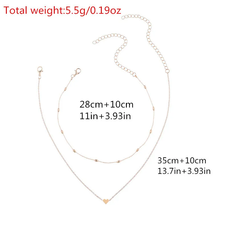 Женское колье с подвеской в виде сердца металлической цепочкой | Украшения и