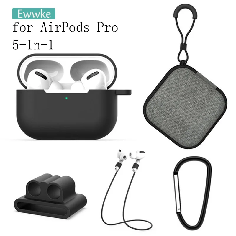 Мягкий силиконовый чехол 5 в 1 для наушников Apple Airpods Pro Air Pods 3 Airpodspro совместимый с