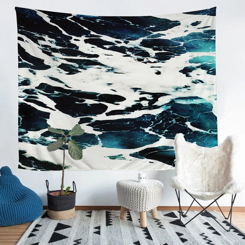 Настенный гобелен в японском стиле Скандинавское украшение для дома настенная