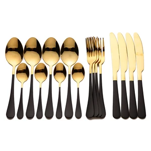 Набор столовых приборов Lingeafey из нержавеющей стали, столовые приборы, золотые ножи, вилки, ложки, набор золотых столовых приборов, набор для ужина, Прямая поставка