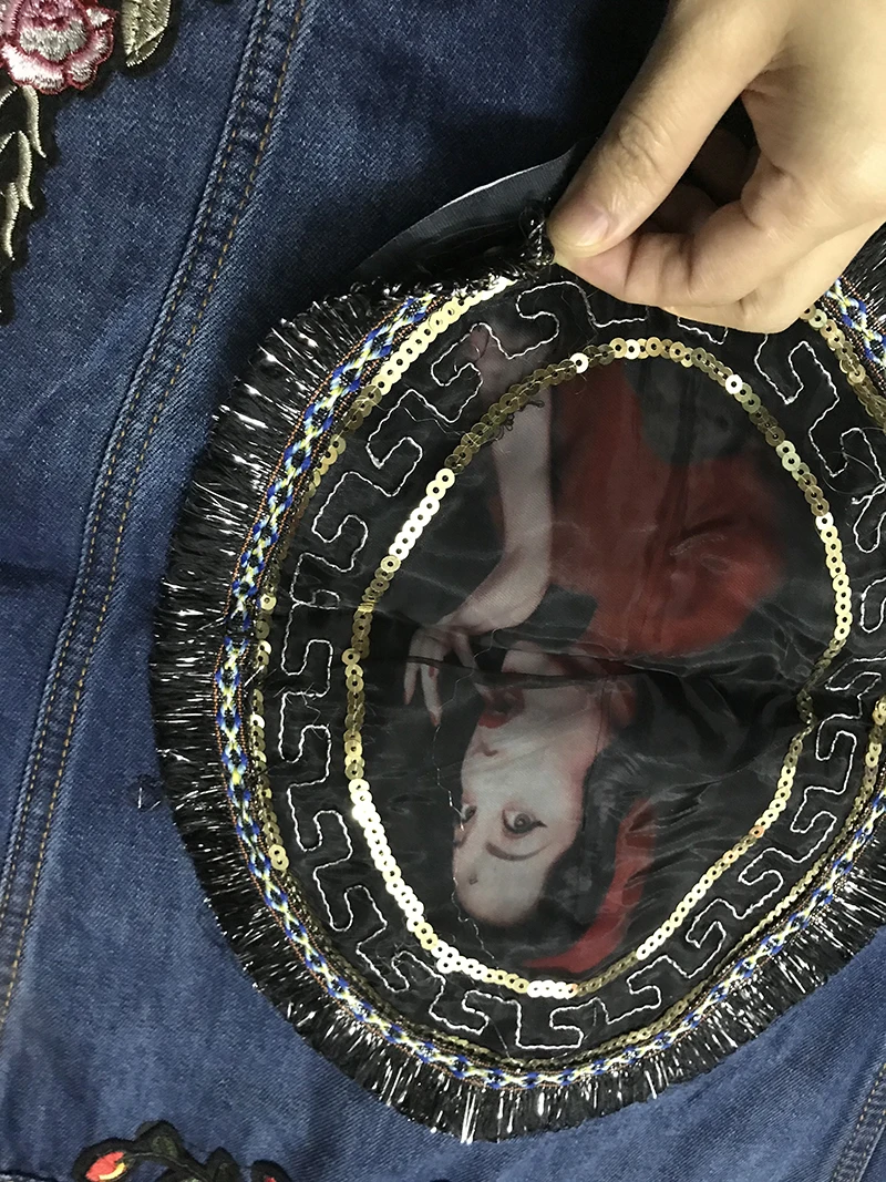 Вышивка с цветочным рисунком комплект из 2 частей в байкерском стиле хип хоп