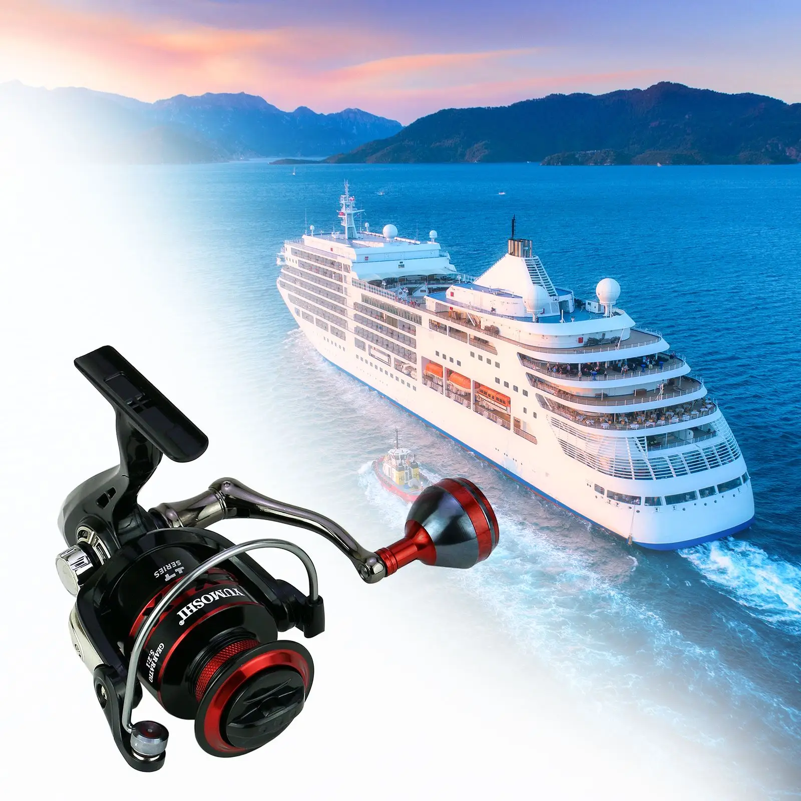 

Катушка для ловли нахлыстом, гладкая пластиковая рыболовная катушка для сосудов для ловли нахлыстом, портативное рыболовное колесо для ули...