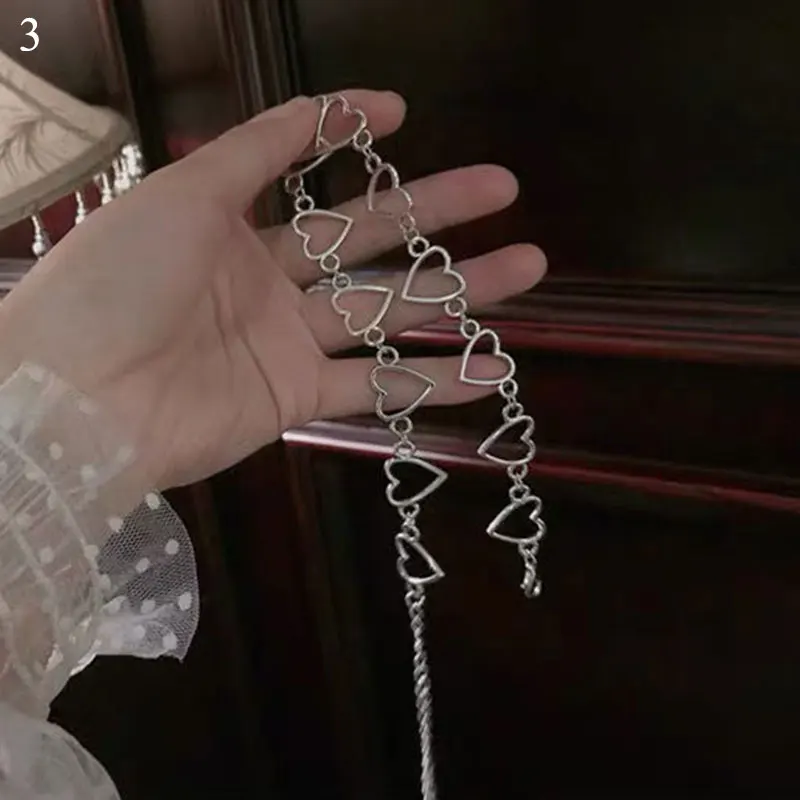 Ожерелье-чокер с цепочкой в форме сердца очаровательное женское ожерелье из