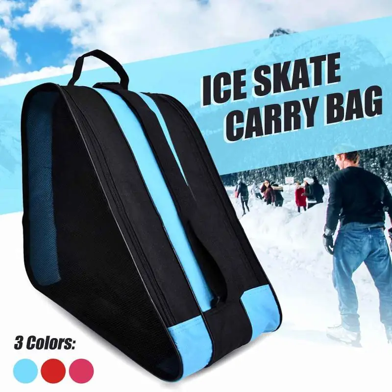 Ski Snow Boots Bag Winter Skiing Ice Skate Shoes Bag Big Capacity Portable Carry Shoulder Bag for Sports Skates Accessories