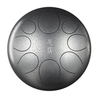 12 inch steel tongue drum handpan drum hand drum 8 tones percussion instrument with drum mallets carry bag note sticks