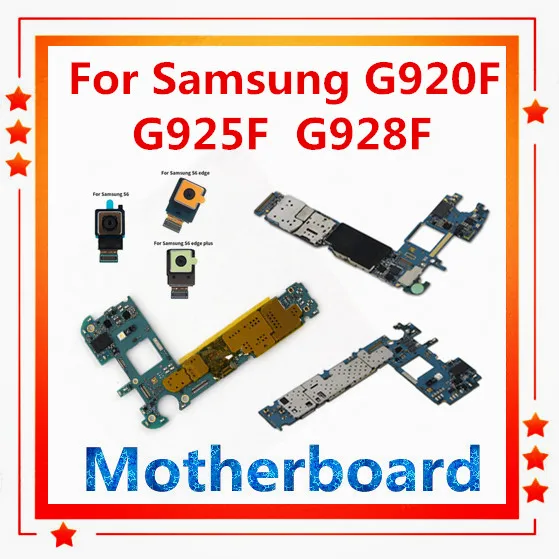 Для Samsung galaxy S6 G920F edge G925F + G928F материнская плата оригинальная замененная большая