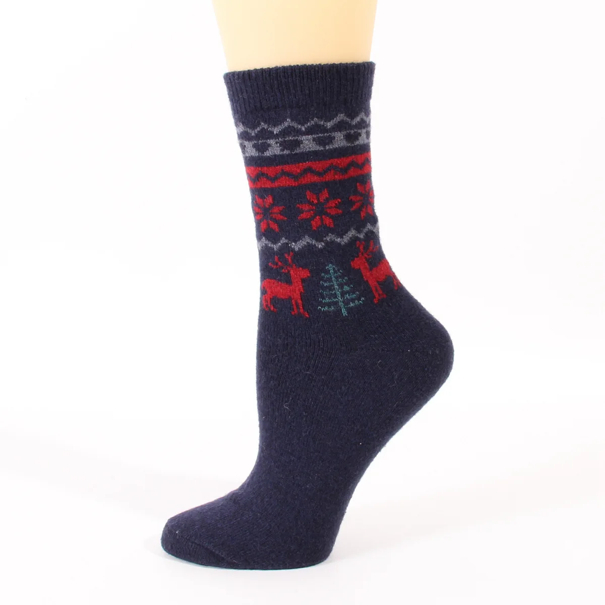 12 Pairs Winter Wool Socks for Women Warm Thick Hiking Boot Cozy Animal Elk Casual Work Soft Dress Socks for Cold Weather