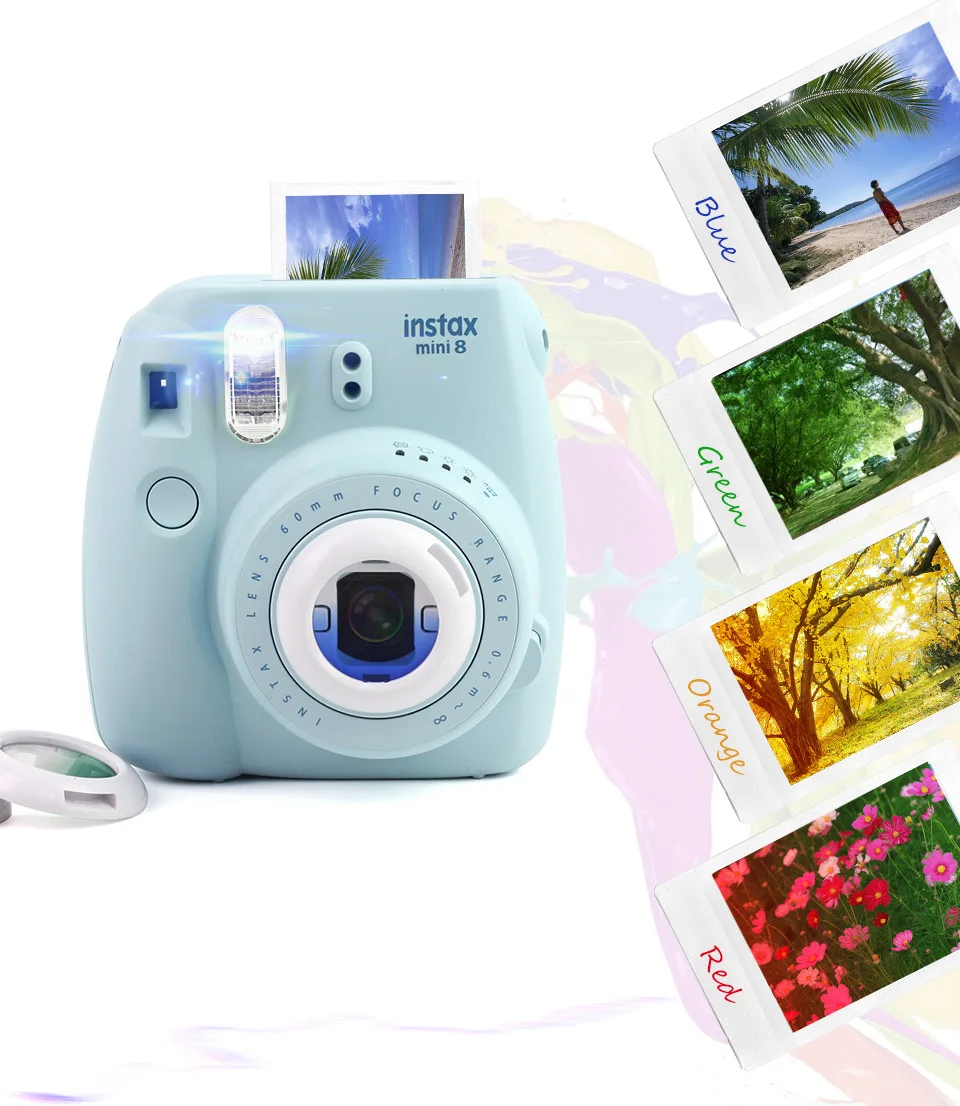 3 комплекта цветных фильтров для камеры Fujifilm Instax Mini 9 8 7S Kitty мгновенная съемка