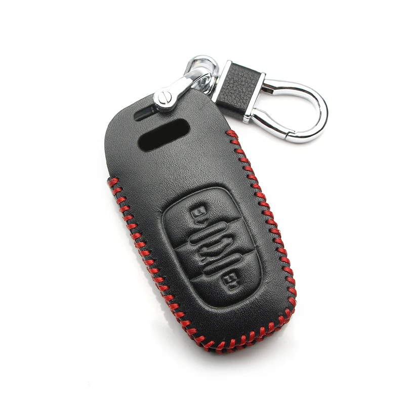 Кожаный чехол для ключей автомобиля пульта дистанционного управления Audi A1 A3 A4 A6 Q3