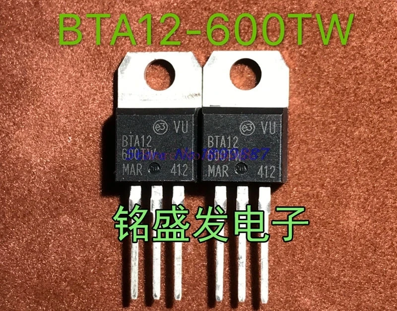 10 шт./лот BTA12-600TW BTA12-600 BTA12600TW TRIAC SENS GATE 600V 12A TO220 IC | Электронные компоненты и