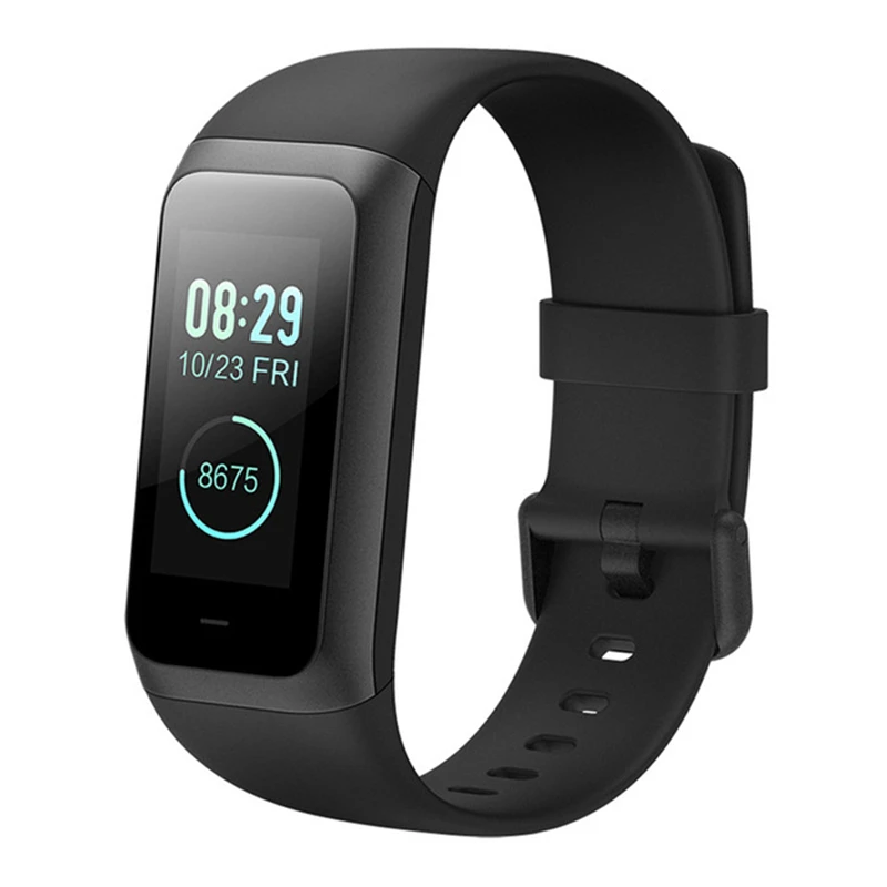 Умный Браслет Huami Amazfit Band Cor 2, 5 АТМ, водонепроницаемый, 2.5D цвет, ips 316L, рамка из нержавеющей стали для Android IOS - Цвет: Black