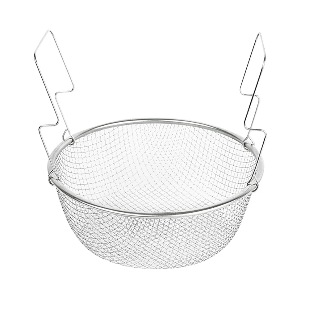 

Корзина для картофеля фри, снэки, домашнее приготовление пищи, портативный кухонный инструмент, фритюрница, дуршлаг, посуда, мини-ручка