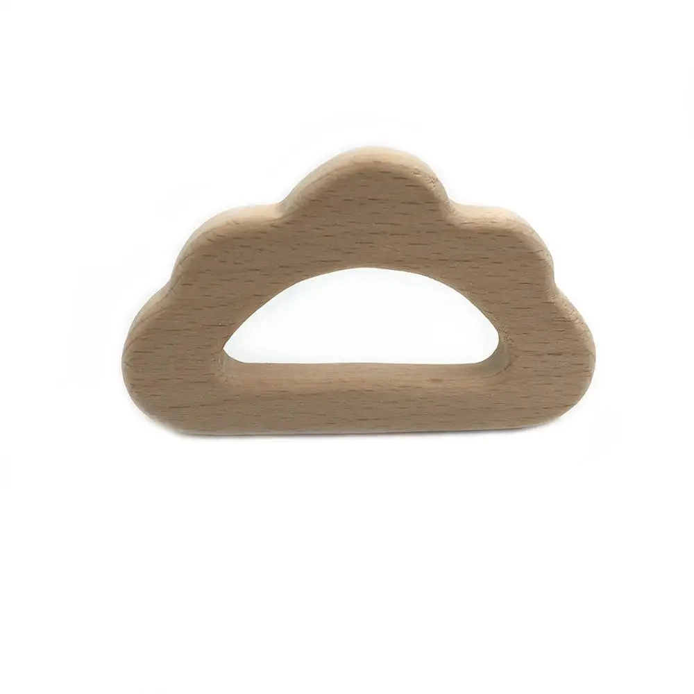 C036 Beech Wood Прорезыватель Мультяшные деревянные животные Детский Прорезыватель игрушка безопасный новорожденный дети Прорезыватель игрушки Жевательная из силикона бусы Товары для малышей - Цвет: C036