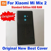 100 original new back battery cover housing door for xiaomi mix 2 mi mix2 pro 6gb mobile ceramic lid rear case with adhesive