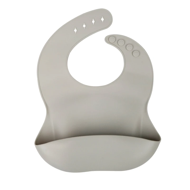 

Newborn adjustable fashion silicone baby bib waterproof baby girl boy bib feeding style