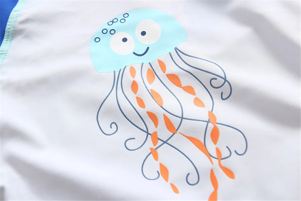 Детский купальный костюм UPF50 детский с длинными рукавами и уф защитой для